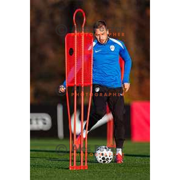 Sandi Lovric of Slovenia Football team during practice session in NNC Brdo pri Kranju on November 10, 2025
