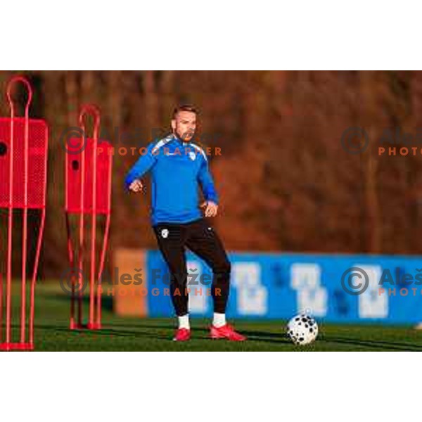 Sandi Lovric of Slovenia Football team during practice session in NNC Brdo pri Kranju on November 10, 2025