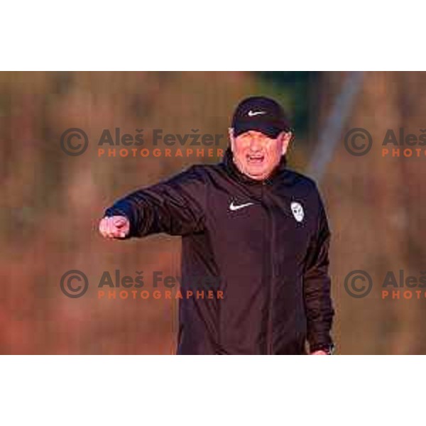 Matjaz Kek, head coach of Slovenia Football team during practice session in NNC Brdo pri Kranju on November 10, 2025