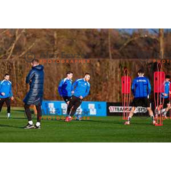 Sandi Lovric of Slovenia Football team during practice session in NNC Brdo pri Kranju on November 10, 2025