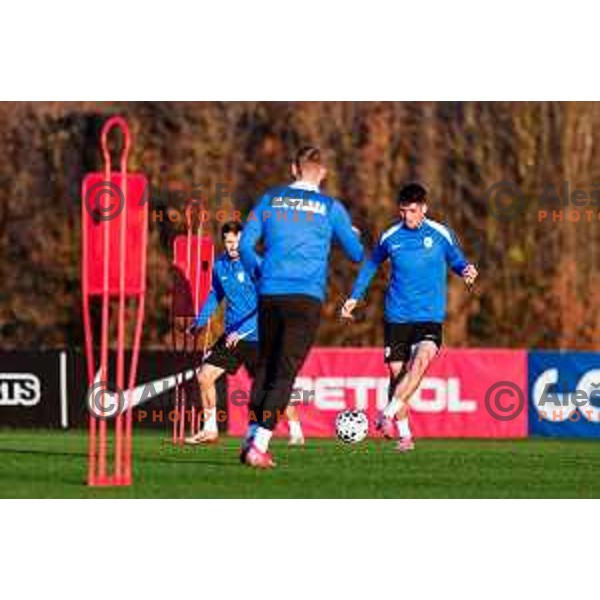 Svit Seslar of Slovenia Football team during practice session in NNC Brdo pri Kranju on November 10, 2025
