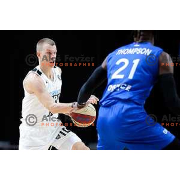 Ognjen Jaramaz of Perspektiva Ilirija in action during ABA League 2025/2026 basketball match between Perspektiva Ilirija (SLO) and Spartak Subotica (SRB) in Hala Tivoli, Ljubljana, Slovenia on November 10, 2025. Photo: Filip Barbalic