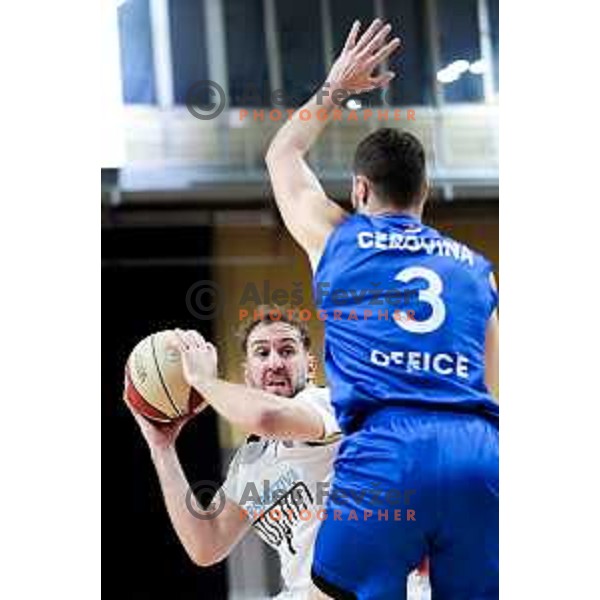 Tim Tomazic of Perspektiva Ilirija in action during ABA League 2025/2026 basketball match between Perspektiva Ilirija (SLO) and Spartak Subotica (SRB) in Hala Tivoli, Ljubljana, Slovenia on November 10, 2025. Photo: Filip Barbalic