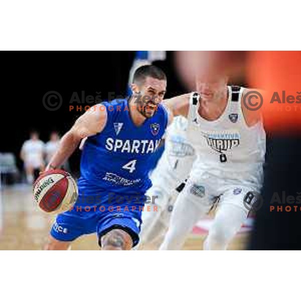 Igor Drobnjak of Spartak Subotica in action during ABA League 2025/2026 basketball match between Perspektiva Ilirija (SLO) and Spartak Subotica (SRB) in Hala Tivoli, Ljubljana, Slovenia on November 10, 2025. Photo: Filip Barbalic