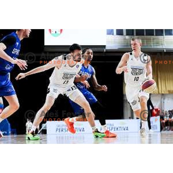 Ognjen Jaramaz of Perspektiva Ilirija in action during ABA League 2025/2026 basketball match between Perspektiva Ilirija (SLO) and Spartak Subotica (SRB) in Hala Tivoli, Ljubljana, Slovenia on November 10, 2025. Photo: Filip Barbalic