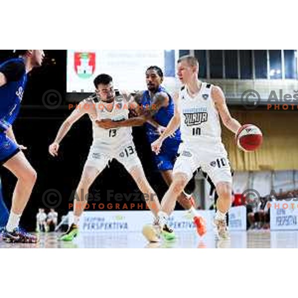 Ognjen Jaramaz of Perspektiva Ilirija in action during ABA League 2025/2026 basketball match between Perspektiva Ilirija (SLO) and Spartak Subotica (SRB) in Hala Tivoli, Ljubljana, Slovenia on November 10, 2025. Photo: Filip Barbalic