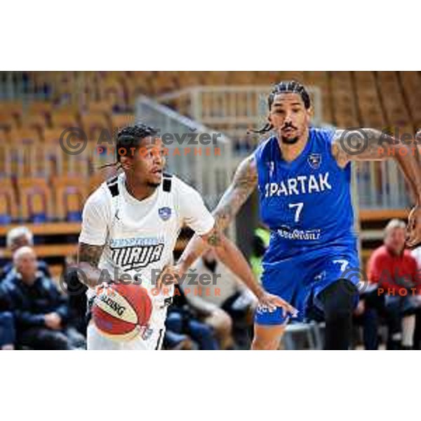 Wendell Jerome Green Jr of Perspektiva Ilirija in action during ABA League 2025/2026 basketball match between Perspektiva Ilirija (SLO) and Spartak Subotica (SRB) in Hala Tivoli, Ljubljana, Slovenia on November 10, 2025. Photo: Filip Barbalic