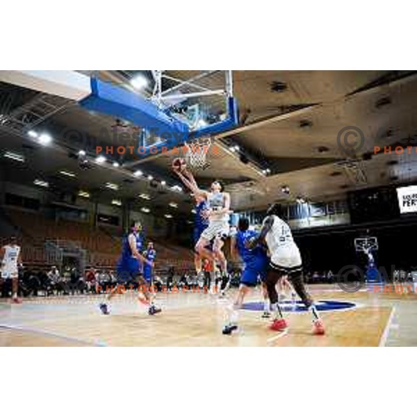 Luka Kures of Perspektiva Ilirija in action during ABA League 2025/2026 basketball match between Perspektiva Ilirija (SLO) and Spartak Subotica (SRB) in Hala Tivoli, Ljubljana, Slovenia on November 10, 2025. Photo: Filip Barbalic