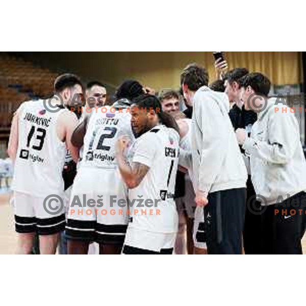 Perspektiva Ilirija after ABA League 2025/2026 basketball match between Perspektiva Ilirija (SLO) and Spartak Subotica (SRB) in Hala Tivoli, Ljubljana, Slovenia on November 10, 2025. Photo: Filip Barbalic