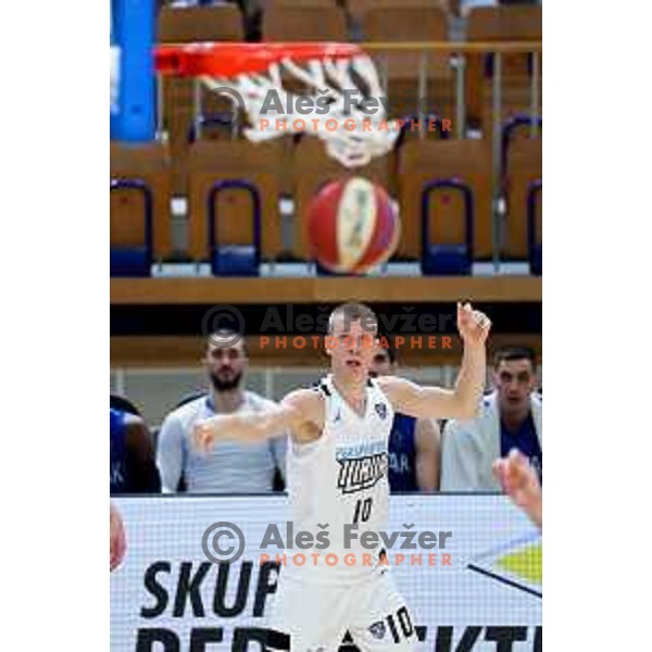 Ognjen Jaramaz of Perspektiva Ilirija in action during ABA League 2025/2026 basketball match between Perspektiva Ilirija (SLO) and Spartak Subotica (SRB) in Hala Tivoli, Ljubljana, Slovenia on November 10, 2025. Photo: Filip Barbalic