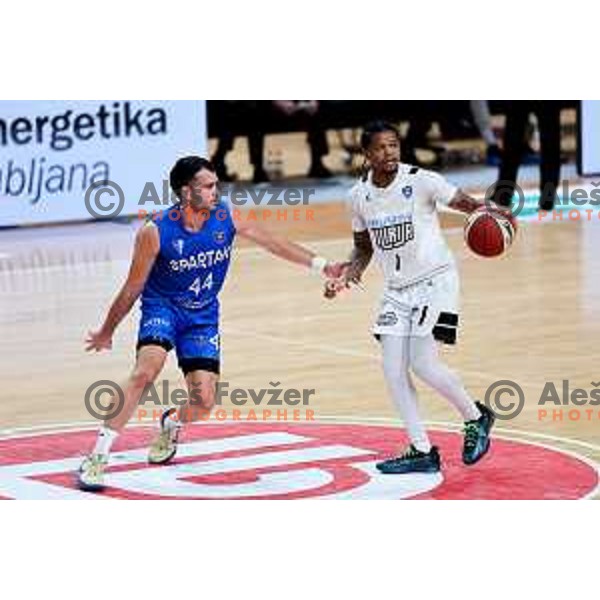 Wendell Jerome Green Jr of Perspektiva Ilirija in action during ABA League 2025/2026 basketball match between Perspektiva Ilirija (SLO) and Spartak Subotica (SRB) in Hala Tivoli, Ljubljana, Slovenia on November 10, 2025. Photo: Filip Barbalic