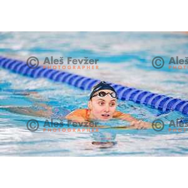 Neza Klancar of Slovenia Swimming team during practice session at Ilirija Pool in Ljubljana, Slovenia on November 11, 2025