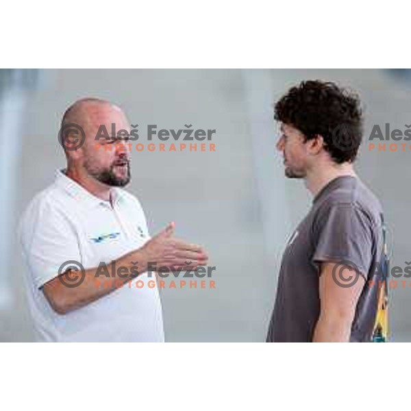 Neza Klancar of Slovenia Swimming team during practice session at Ilirija Pool in Ljubljana, Slovenia on November 11, 2025