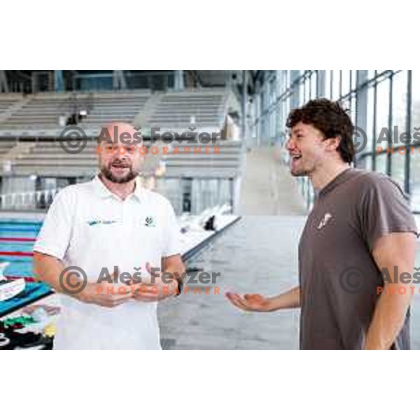 Neza Klancar of Slovenia Swimming team during practice session at Ilirija Pool in Ljubljana, Slovenia on November 11, 2025