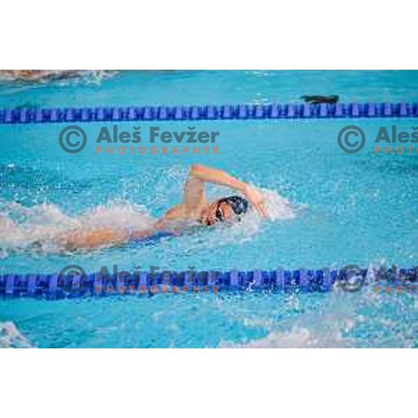 Neza Klancar of Slovenia Swimming team during practice session at Ilirija Pool in Ljubljana, Slovenia on November 11, 2025