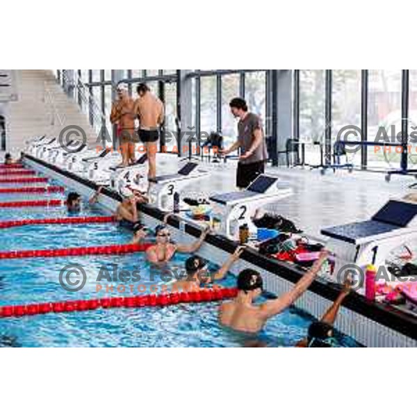 Neza Klancar of Slovenia Swimming team during practice session at Ilirija Pool in Ljubljana, Slovenia on November 11, 2025