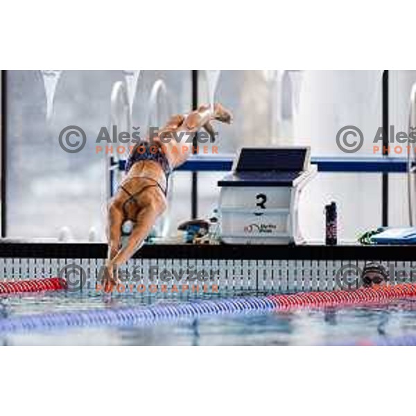 Neza Klancar of Slovenia Swimming team during practice session at Ilirija Pool in Ljubljana, Slovenia on November 11, 2025