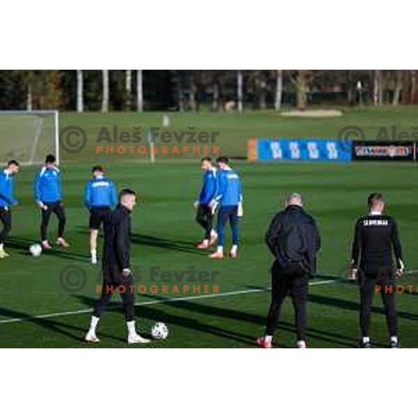 Slovenia Football team during practice session in NNC Brdo pri Kranju on November 11, 2025