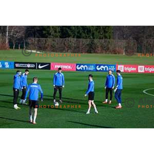 Slovenia Football team during practice session in NNC Brdo pri Kranju on November 11, 2025