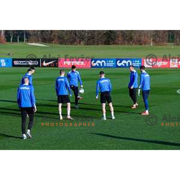 Slovenia Football team during practice session in NNC Brdo pri Kranju on November 11, 2025