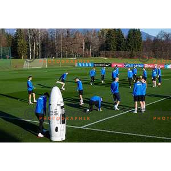 Slovenia Football team during practice session in NNC Brdo pri Kranju on November 11, 2025