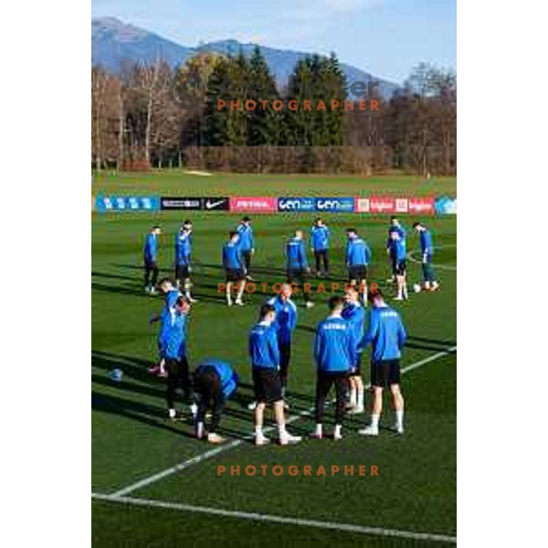 Slovenia Football team during practice session in NNC Brdo pri Kranju on November 11, 2025