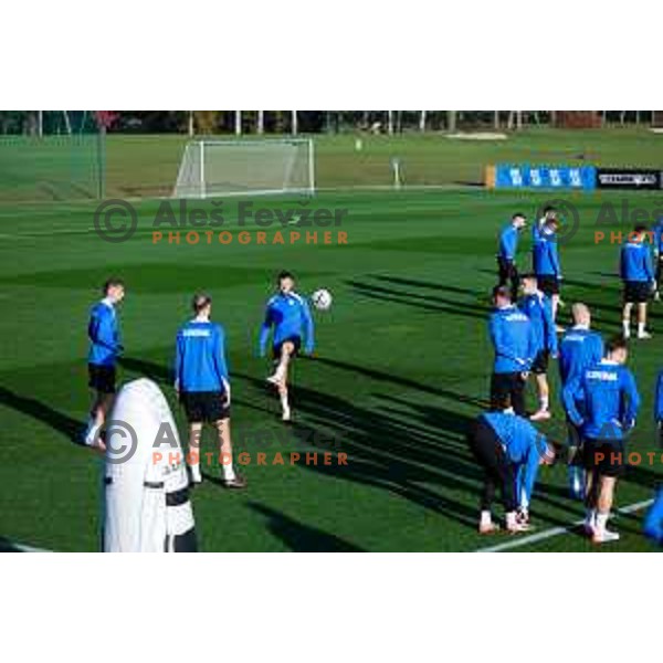 Slovenia Football team during practice session in NNC Brdo pri Kranju on November 11, 2025