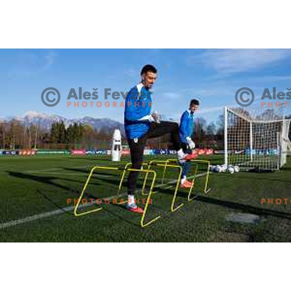 Igor Vekic of Slovenia Football team during practice session in NNC Brdo pri Kranju on November 11, 2025