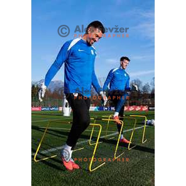 Igor Vekic of Slovenia Football team during practice session in NNC Brdo pri Kranju on November 11, 2025