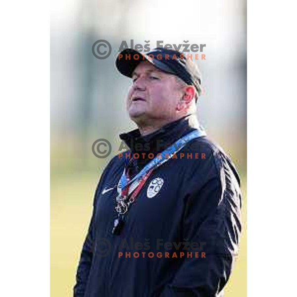 Matjaz Kek, head coach of Slovenia Football team during practice session in NNC Brdo pri Kranju on November 11, 2025