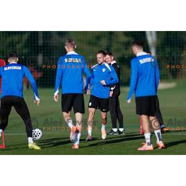 Slovenia Football team during practice session in NNC Brdo pri Kranju on November 11, 2025