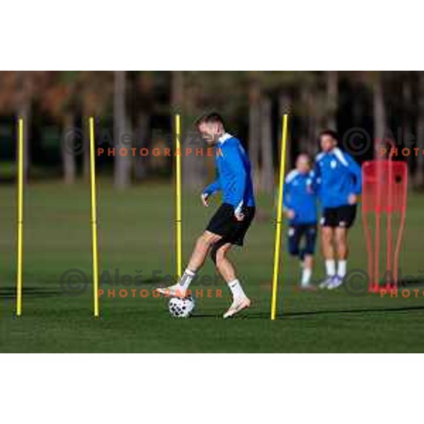 Slovenia Football team during practice session in NNC Brdo pri Kranju on November 11, 2025