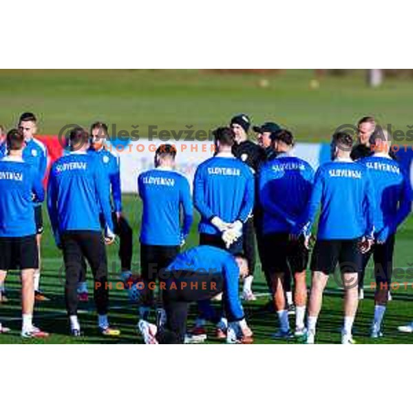 Slovenia Football team during practice session in NNC Brdo pri Kranju on November 11, 2025