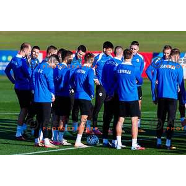 Slovenia Football team during practice session in NNC Brdo pri Kranju on November 11, 2025
