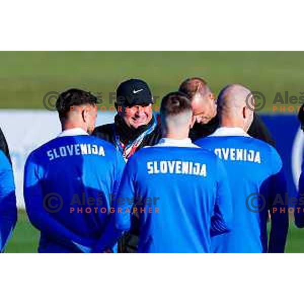 Matjaz Kek, head coach of Slovenia Football team during practice session in NNC Brdo pri Kranju on November 11, 2025