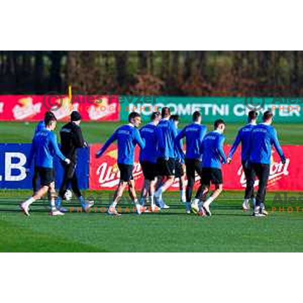 Slovenia Football team during practice session in NNC Brdo pri Kranju on November 11, 2025