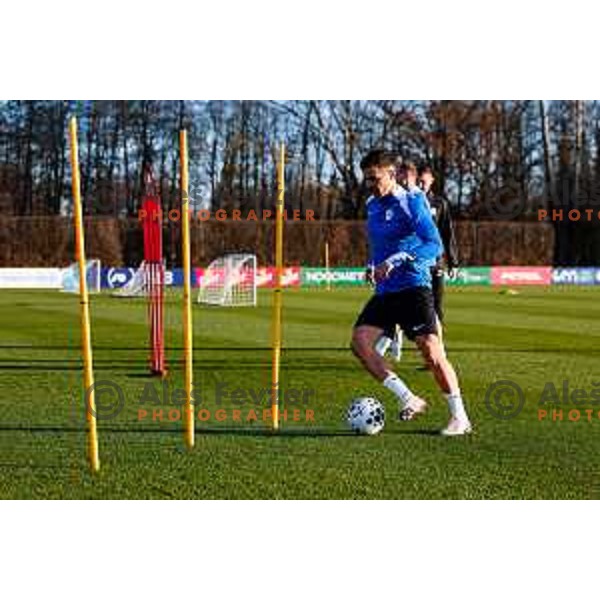 Slovenia Football team during practice session in NNC Brdo pri Kranju on November 11, 2025