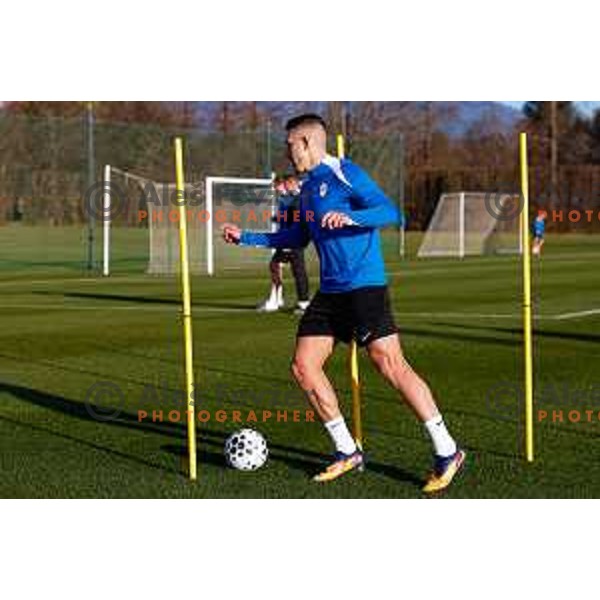 Slovenia Football team during practice session in NNC Brdo pri Kranju on November 11, 2025