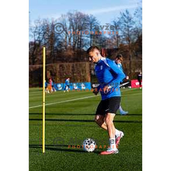 Slovenia Football team during practice session in NNC Brdo pri Kranju on November 11, 2025