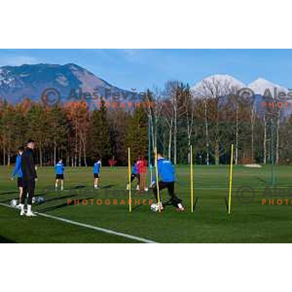 Slovenia Football team during practice session in NNC Brdo pri Kranju on November 11, 2025