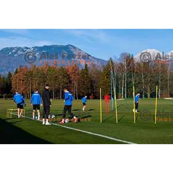 Slovenia Football team during practice session in NNC Brdo pri Kranju on November 11, 2025
