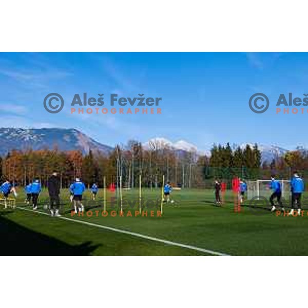 Slovenia Football team during practice session in NNC Brdo pri Kranju on November 11, 2025