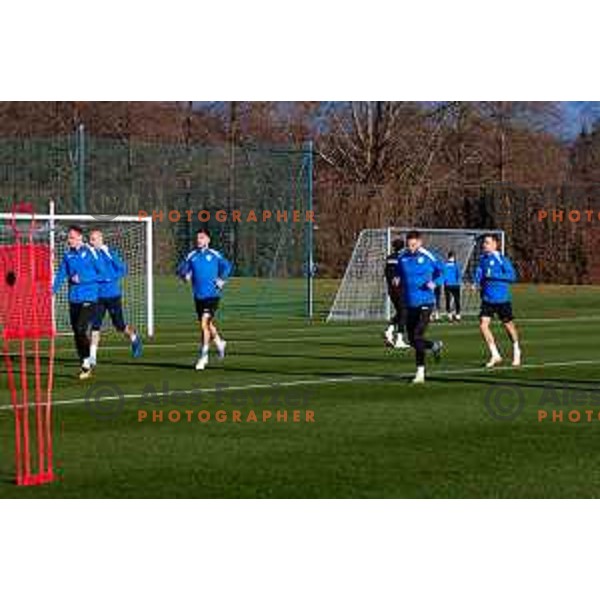 Slovenia Football team during practice session in NNC Brdo pri Kranju on November 11, 2025