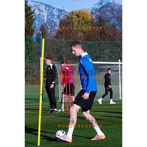 Slovenia Football team during practice session in NNC Brdo pri Kranju on November 11, 2025