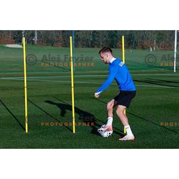 Slovenia Football team during practice session in NNC Brdo pri Kranju on November 11, 2025