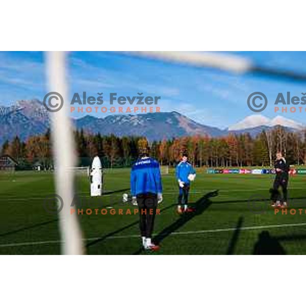 Zan Luk Leban of Slovenia Football team during practice session in NNC Brdo pri Kranju on November 11, 2025