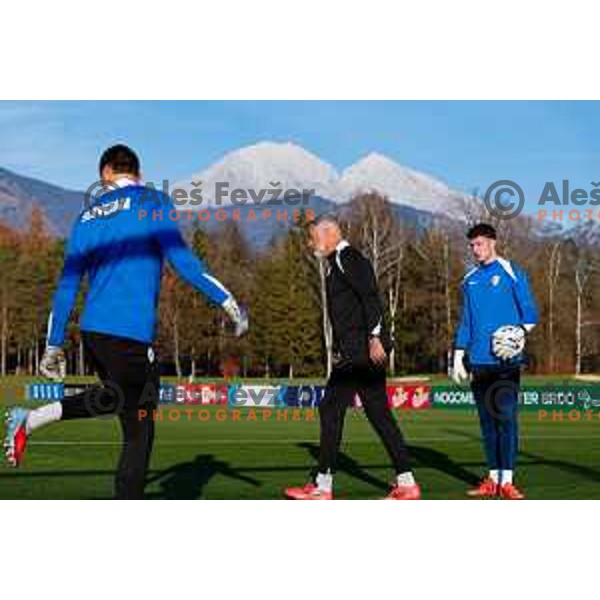 Zan Luk Leban of Slovenia Football team during practice session in NNC Brdo pri Kranju on November 11, 2025