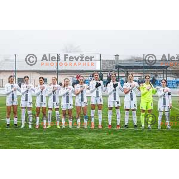 action during Women’s U-17 UEFA football match between Slovenia and Iceland in Catez ob Savi, Slovenia on November 11, 2025