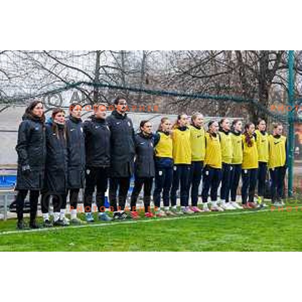 action during Women’s U-17 UEFA football match between Slovenia and Iceland in Catez ob Savi, Slovenia on November 11, 2025