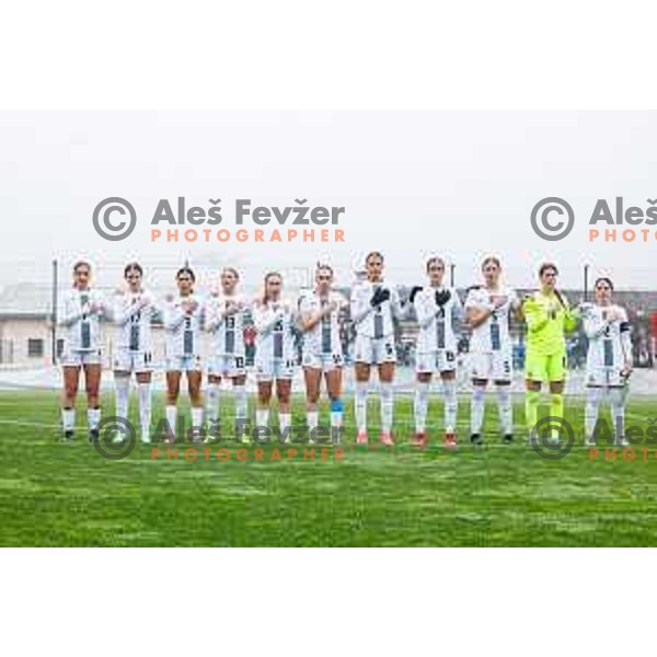action during Women’s U-17 UEFA football match between Slovenia and Iceland in Catez ob Savi, Slovenia on November 11, 2025